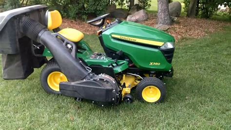 My John Deere X380 Lawn Tractor With The Power Mulcher And Power Flow