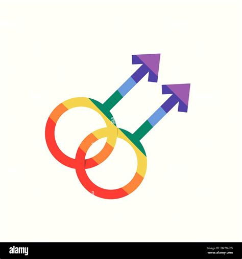 Gay Symbol Vector Icon Sticker Flat Design Stock Vector Image And Art Alamy