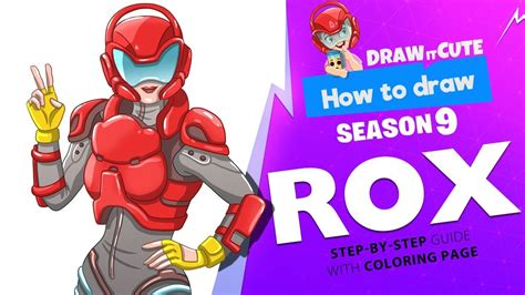 How To Draw Rox Fortnite Season 9 Step By Step Drawing Tutorial With