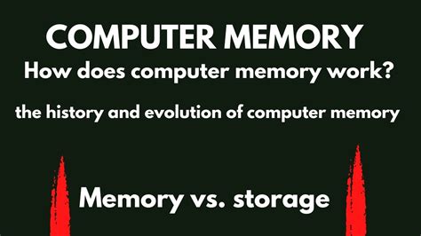 Computer Memory How Does Computer Memory Work The History And