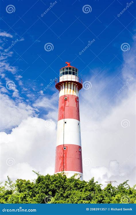 South Point Lighthouse Barbados Stock Image Image Of Point Windward