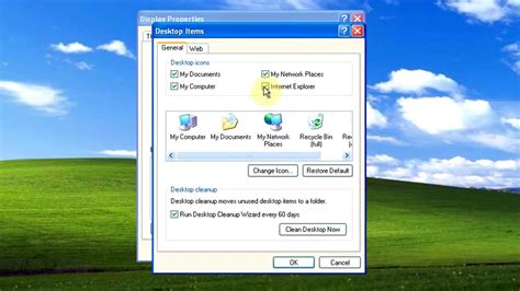 Windows Xp How To Add Desktop Icons And Shortcuts Youtube