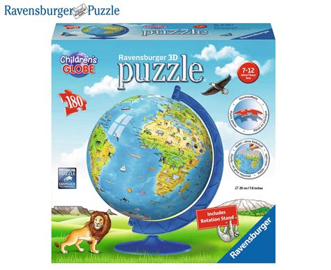 Ravensburger Childrens World Globe 180 Piece 3d Jigsaw Puzzleball