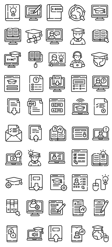Online Learning Icons - GraphicsFuel | Online learning, Learning projects, Learning