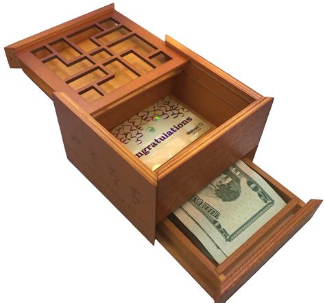 Treasure Secret Puzzle Box Money And T Cards Secret Box