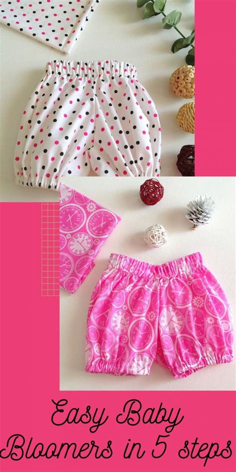 Easy Baby Bloomers In 5 Steps Simple Sewing Project In 2020 Baby