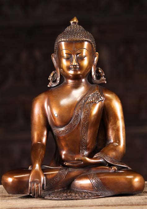 Sold Brass Meditating Buddha Sculpture Bs Z Hindu Gods