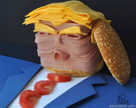 Un Sándwich Gegant Amb La Cara De Trump Es Posa De Moda 7televalencia