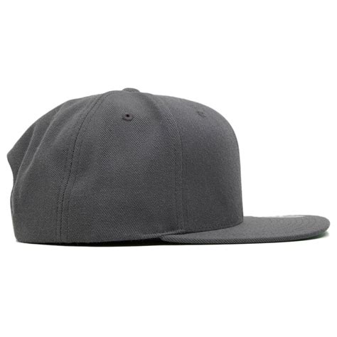 Blank Gray Adjustable Snapback Plain Gray Snapback Hat Cap Swag