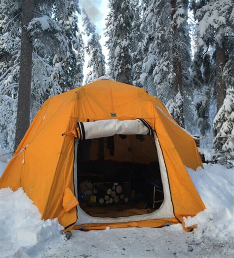 Warm Winter Tent In Alaska Winter Arctic Wild