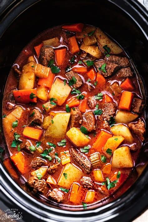 … we'll start out by melting about two tablespoons of butter in a large pot set on medium heat. Slow Cooker Homemade Beef Stew - lifemadesweeter