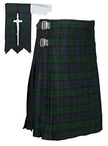 Buy Scottish Designerscottish Black Watch Tartan Kilt Free Flashes