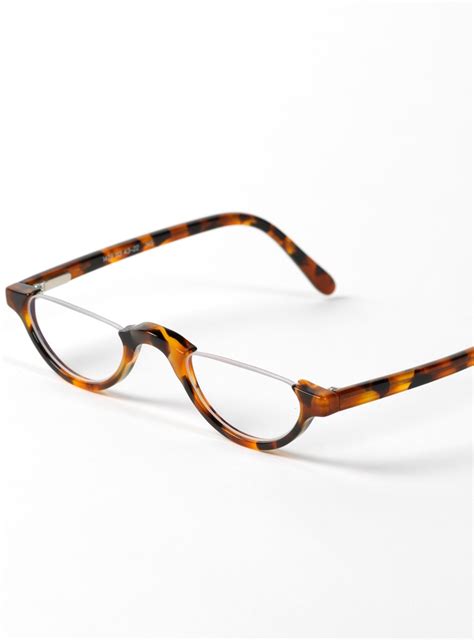 Semi Rimless Half Moon Reader In Tortoise The Ben Silver Collection
