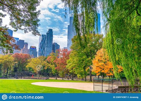 New York City Usa October 25th 2015 Foliage Colors Of Central Park