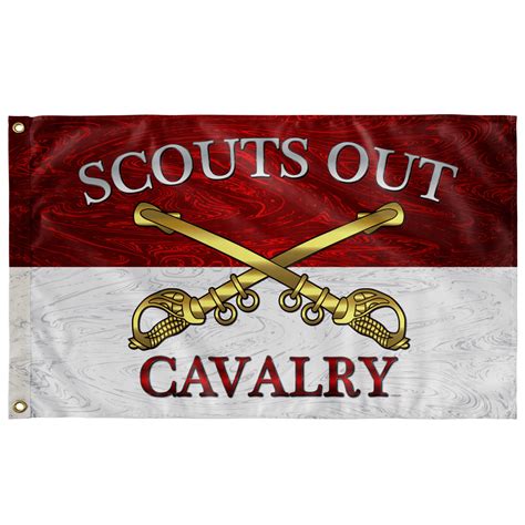 Cavalry Scouts Out Outdoor Flag