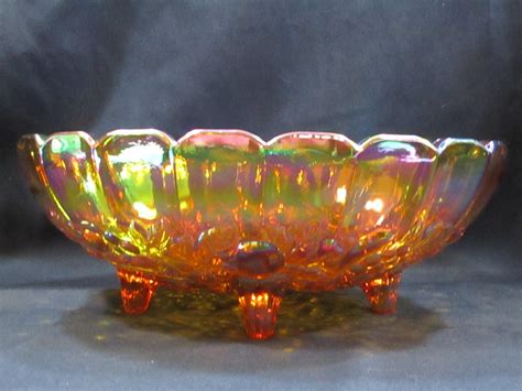 Nice Vintage Indiana Carnival Glass Fruit Bowl