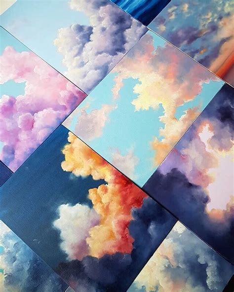 ☁️painted Skies☁️ 29moodboards 🎨 Nataliemuirart Cloud Painting Art