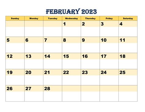 February 2023 Calendar Printable Pdf With Holidays Templates