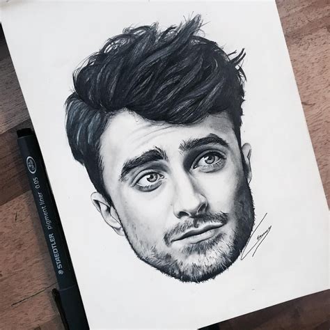 Sammy On Instagram “finally Finished My Drawing Of Daniel Radcliffe ⚡️