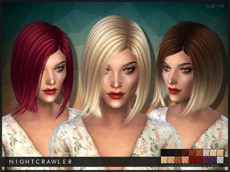 Sims 4 Hairs The Sims Resource Hairstyle 01 By Nightcrawler Sims