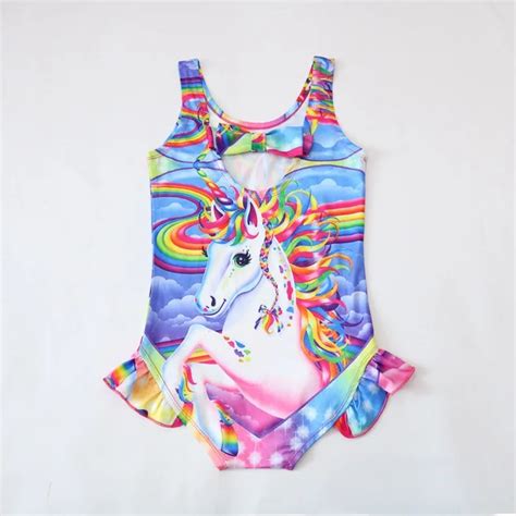Unicorn Swimwear Girls Swimsuit One Piece Baby Toddler Summer Clothes