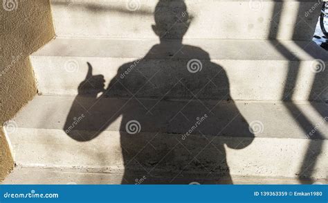 A Man With A Shadow Stock Image Image Of Background 139363359