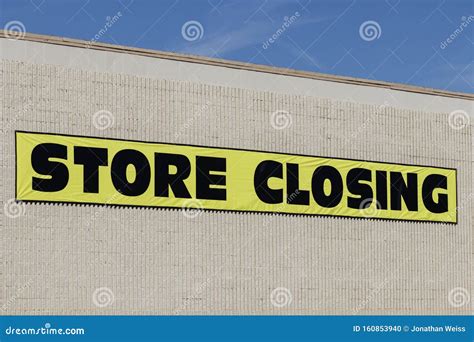 Store Closing Signs Prominently Displayed At The Mold Branch Of