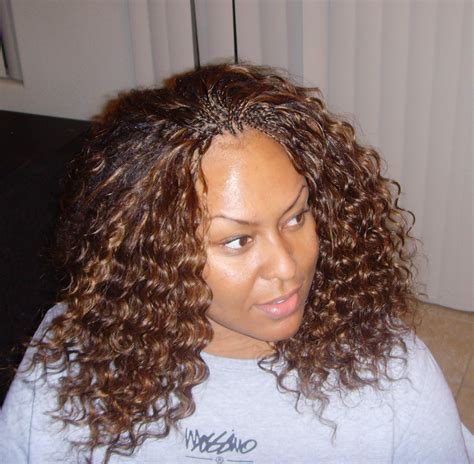Hair weave is a type of hair extensions that blends with your own tresses. invisible braids with curly hair weave - thirstyroots.com ...