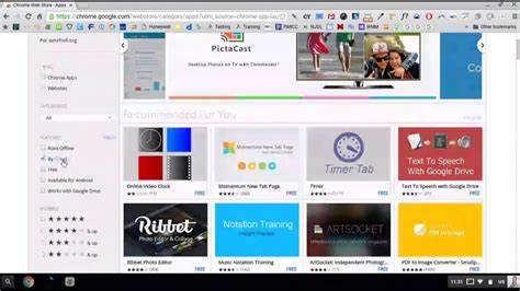 Chromebooks Chrome Web Store Youtube