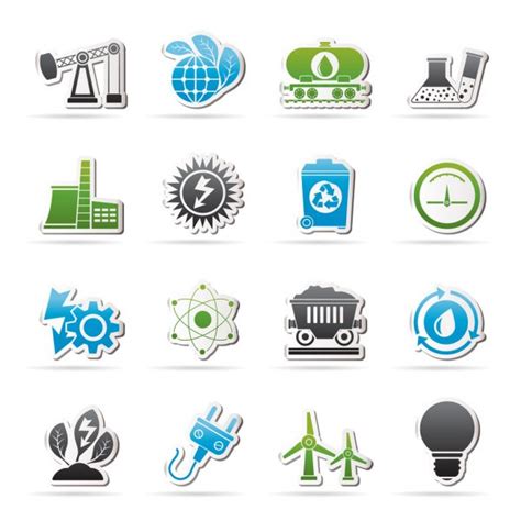 Electricity And Power Icons Stock Vector Image By ©stoyanh 4989439