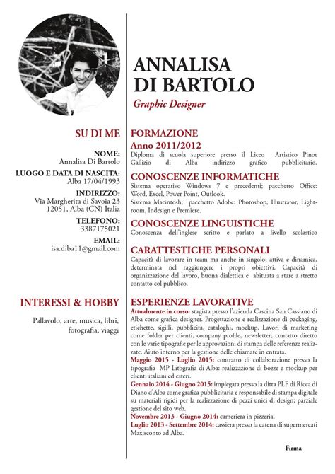 Curriculum Vitae Italian Version By Annalisa Clapton Di Bartolo Issuu