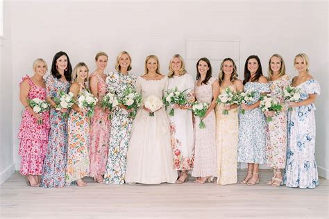24 Floral Print Bridesmaids Dresses