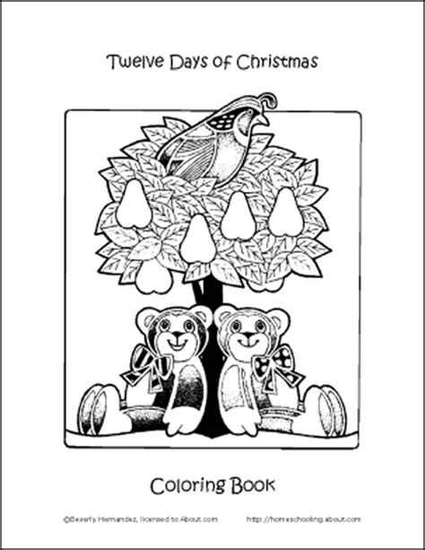 Make Your Own The Twelve Days Of Christmas Coloring Book Christmas