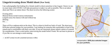 The Weird World of a Photographer Hunting for Gigs on Craigslist (NSFW)