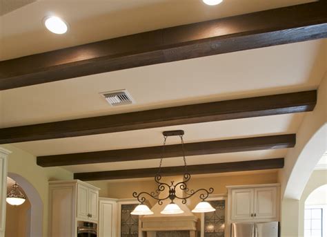 Faux Wood Beam Ceiling Designs Traditional Kitchen New York By