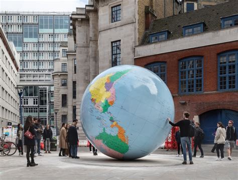 The World Turned Upside Down Lse Unveils New Sculpture By Mark Wallinger