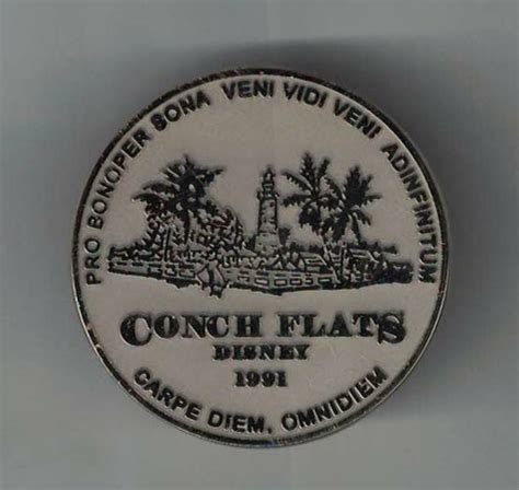 Disney World Old Key West Conch Flats Town Seal Guided Tour Pin Ebay