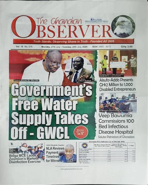 Todays Newspaper Headlines Monday July 27 2020 Bbc Ghana Reports