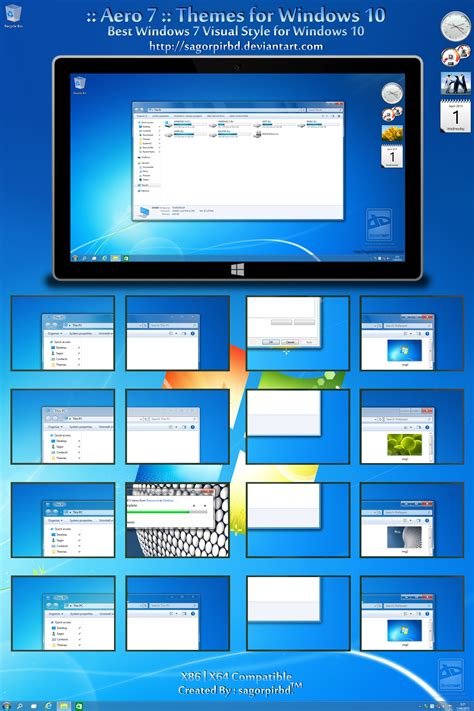 Aero 7 Themes For Win10 Final By Sagorpirbd On Deviantart
