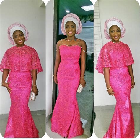 Pink Aso Ebi Styles Combinations You Can Rock Fashionist Now