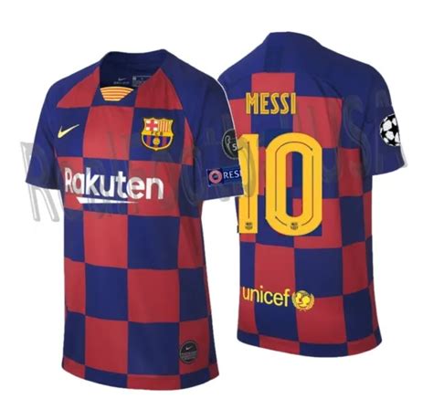 Nike Lionel Messi Fc Barcelona Uefa Champions League Youth Home Jersey