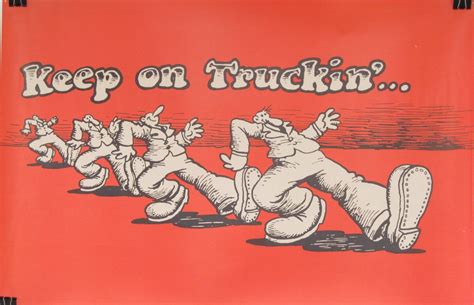 Original Robert Crumb Keep On Trucking Poster By Hodesh On Etsy Comic