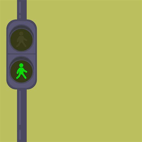 Illustration Vector Graphic Of Traffic Light With Green Light For