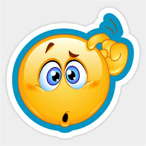 Confused Emoji Emoji Sticker Teepublic