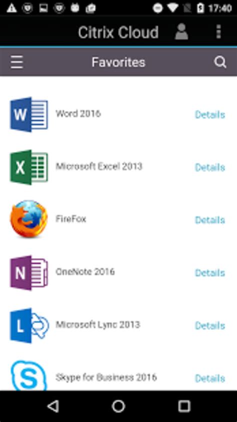Android application citrix workspace developed by citrix systems, inc is listed under category business. Citrix Workspace for Android - Download