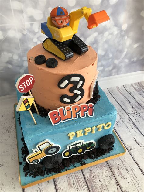 Tarta Blippi 3rd Birthday Cakes 2nd Birthday Boys Construction Cake