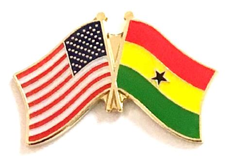 Ghana Flag Friendship Lapel Pins World Flag Friendship Lapel Pin