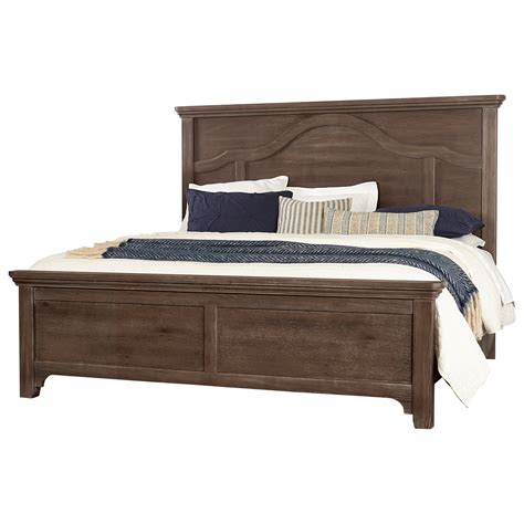 Laurel Mercantile Co Bungalow 740 669 966 922 Ms1 Transitional King Bed With Mantel Headboard