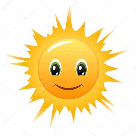 Sonriente Sol De Dibujos Animados — Vector De Stock © Cgart 13670431