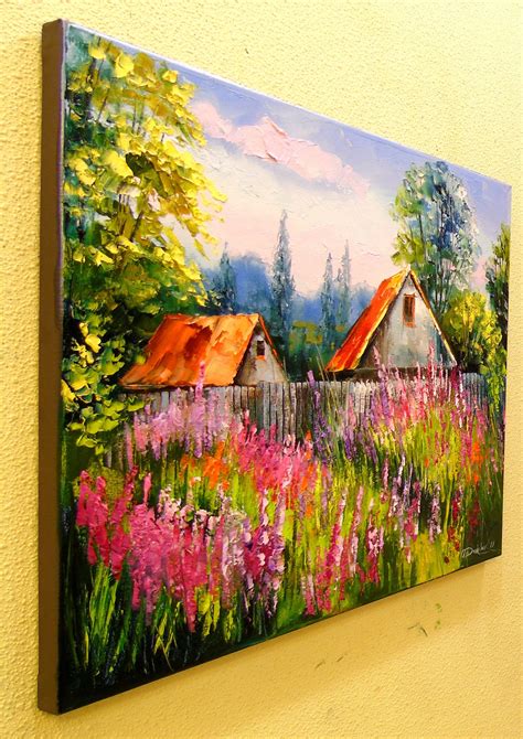 In The Summer In The Village Painting By Olha Darchuk